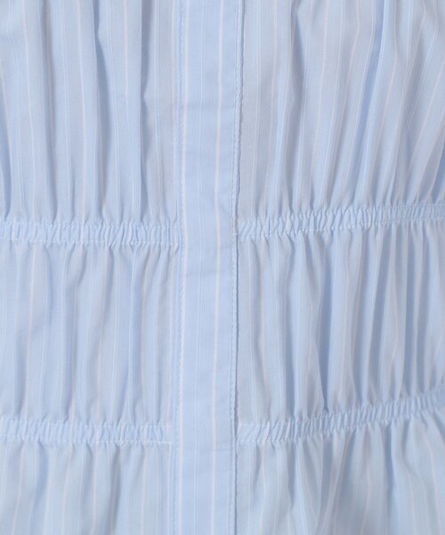 ITS'DEMO（イッツデモ）の「【洗濯機OK】ギャザーストライプブラウス（シャツ/ブラウス・レディース・ホワイト系5/ブルー系2/サックスブルー系2・00）」の8枚目の写真
