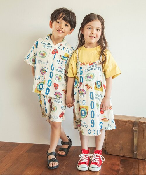 BREEZE(ブリーズ)の「【吸水速乾/リンク】イージーケア リゾート半袖シャツ_ジュニア対応(シャツ/ブラウス・キッズ・グリーン/サーモンピンク/オフホワイト/ベージュ/ネイビー・90/100/110/120/80/130/140)」の15枚目の写真