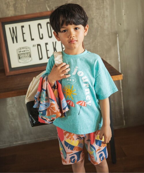 BREEZE(ブリーズ)の「【吸水速乾/リンク】イージーケア リゾート半袖シャツ_ジュニア対応(シャツ/ブラウス・キッズ・グリーン/サーモンピンク/オフホワイト/ベージュ/ネイビー・90/100/110/120/80/130/140)」の17枚目の写真