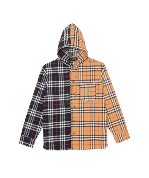 AFB（エーエフビー）の「HOODED SHIRTS（シャツ/ブラウス・メンズ・ベージュ/ネイビー・M/L）」の7枚目の写真