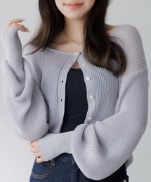 SENEE | cropped sheer cardigan（クロップドシアーカーディガン）(カーディガン/ボレロ)