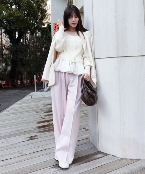 cropped sheer cardigan（クロップドシアーカーディガン