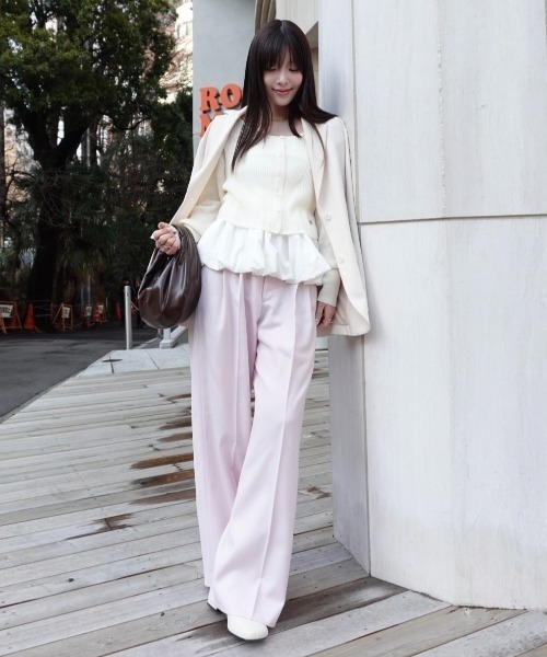 SENEE クロップドシアーカーディガン アイボリー cropped sheer cardigan（クロップドシアーカーディガン