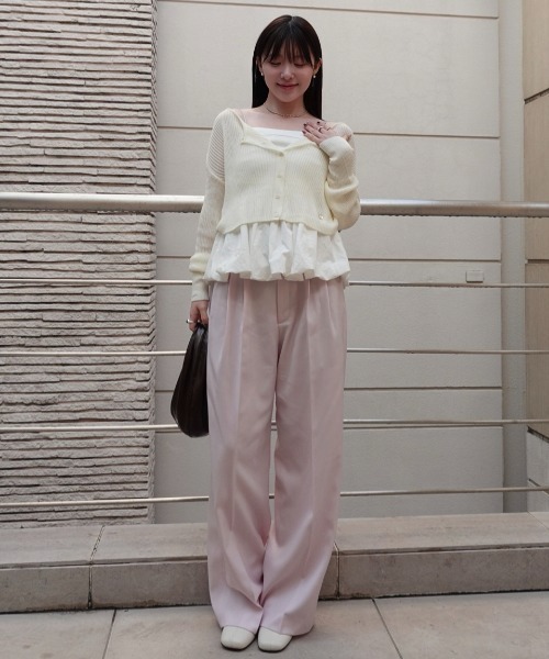 cropped sheer cardigan（クロップドシアーカーディガン