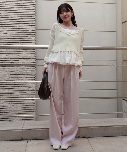 SENEE クロップドシアーカーディガン　ブラック セニー cropped sheer cardigan（クロップドシアーカーディガン