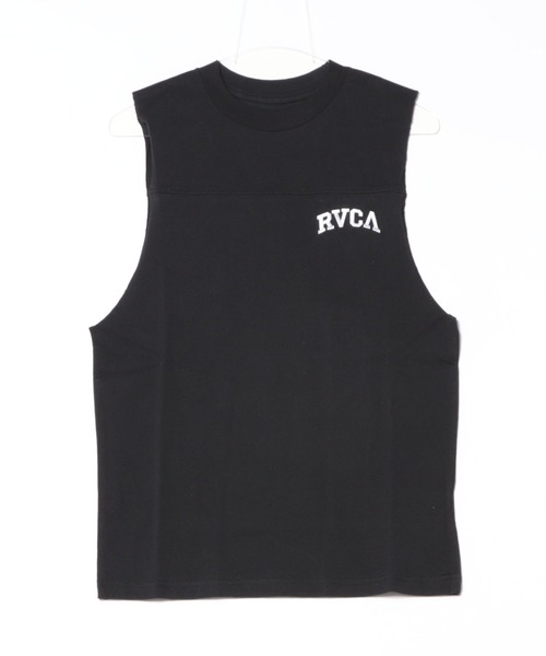 RVCA(ルーカ)の「RVCA レディース GLOBAL RANK CUTOFF TT タンクトップ 【2025年夏モデル】/ルーカカットオフルーズフィットシルエットタンクトップ(タンクトップ・レディース・ブラック/グレー/ホワイト・SMALL/MEDIUM)」の2枚目の写真