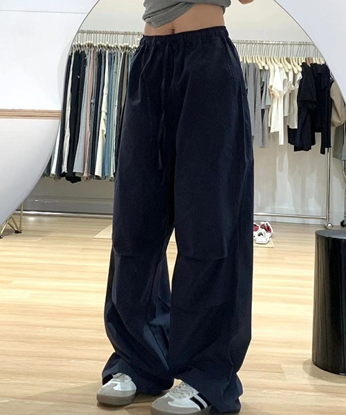 gossip!ロサンゼルス(ゴシップロサンゼルス)の「YUGA ワイドレッグカジュアルパンツ(カーゴパンツ・レディース・ネイビー/グレー/ブラック・L/M)」の13枚目の写真