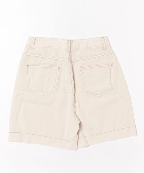 aimoha（アイモハ）の「ダブルステッチハイウエストデニムショートパンツ (SS)（その他パンツ・レディース・ベージュ・LARGE/MEDIUM/SMALL）」の2枚目の写真