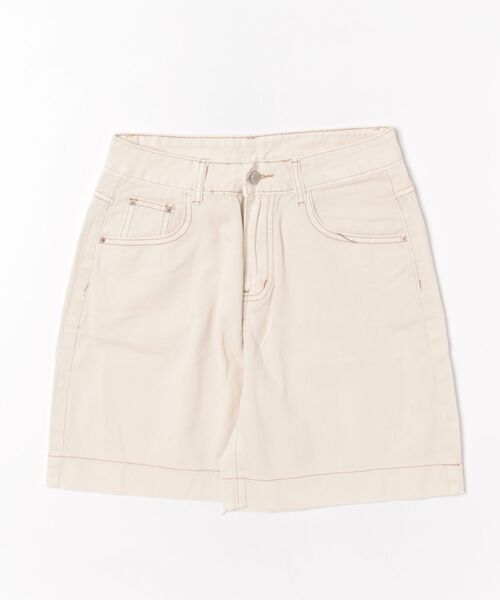 aimoha（アイモハ）の「ダブルステッチハイウエストデニムショートパンツ (SS)（その他パンツ・レディース・ベージュ・LARGE/MEDIUM/SMALL）」の9枚目の写真
