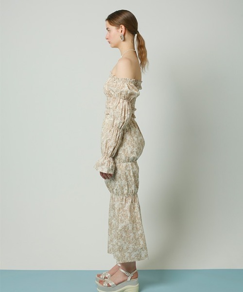 HONEY MI HONEY(ハニーミーハニー)の「Toile de Jouy shirring blouse(シャツ/ブラウス・レディース・ベージュ・FREE)」の7枚目の写真