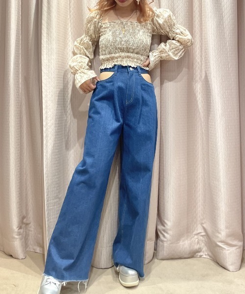 HONEY MI HONEY(ハニーミーハニー)の「Toile de Jouy shirring blouse(シャツ/ブラウス・レディース・ベージュ・FREE)」の10枚目の写真