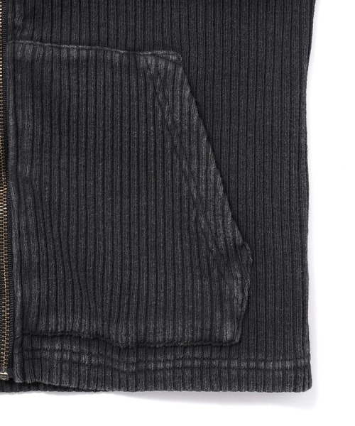X-girl（エックスガール）の「FADED ZIP UP HOODIE（パーカー・レディース・ブルー/ブラック/ブラウン・S/M）」の7枚目の写真