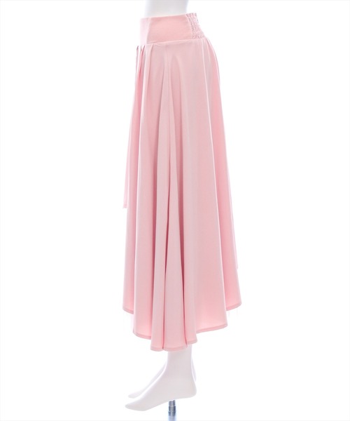 CLEAR BASIC（クリアベーシック）の「【低身長対応／サイズ展開あり】チュールドッキングアシンメトリースカート[ロング丈 大人 上品]（スカート・レディース・ブラック/アイボリー/ピンクベージュ/グレー・F/XS/PF）」の22枚目の写真