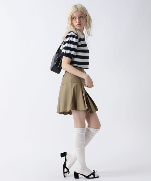 FOREVER 21(フォーエバー トゥエンティーワン)の「【2025SS】ベルト付きプリーツスカート(スカート・レディース・チェック/ベージュ/グレー・MEDIUM/SMALL)」の14枚目の写真