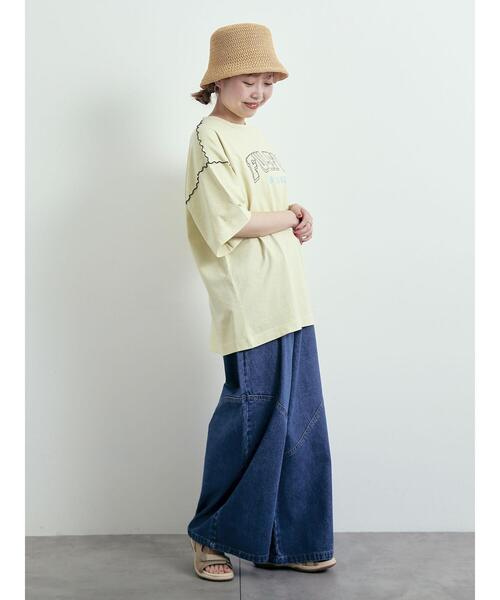 SM2（エスエムツー）の「デニム/ツイル 切替ワイドパンツ（その他パンツ・レディース・ベージュ/ブルー/サックスブルー・S/M）」の16枚目の写真