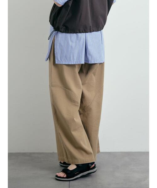 SM2（エスエムツー）の「デニム/ツイル 切替ワイドパンツ（その他パンツ・レディース・ベージュ/ブルー/サックスブルー・S/M）」の18枚目の写真