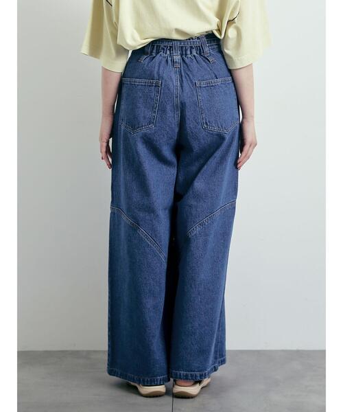 SM2（エスエムツー）の「デニム/ツイル 切替ワイドパンツ（その他パンツ・レディース・ベージュ/ブルー/サックスブルー・S/M）」の17枚目の写真