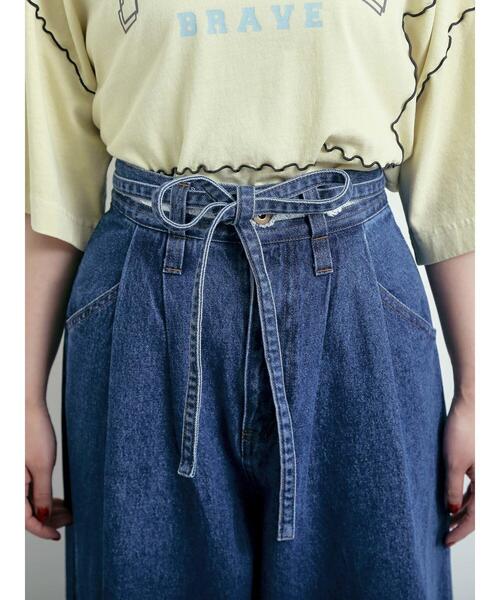 SM2（エスエムツー）の「デニム/ツイル 切替ワイドパンツ（その他パンツ・レディース・ベージュ/ブルー/サックスブルー・S/M）」の19枚目の写真
