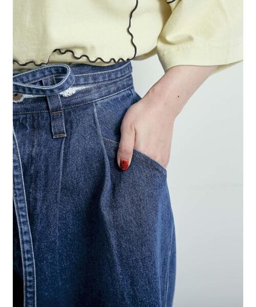 SM2（エスエムツー）の「デニム/ツイル 切替ワイドパンツ（その他パンツ・レディース・ベージュ/ブルー/サックスブルー・S/M）」の20枚目の写真