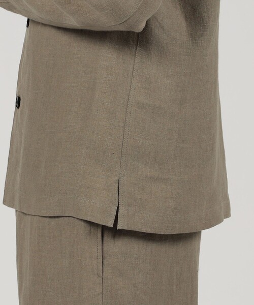 TOMORROWLAND （トゥモローランド）の「ベルジャンリネン シャツブルゾン LIBECO（ブルゾン・メンズ・チャコールグレー/ブルー/ベージュ・L/S/M）」の11枚目の写真