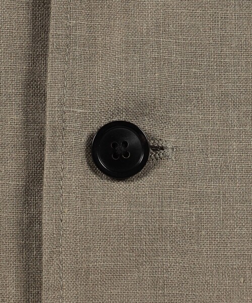 TOMORROWLAND （トゥモローランド）の「ベルジャンリネン シャツブルゾン LIBECO（ブルゾン・メンズ・チャコールグレー/ブルー/ベージュ・L/S/M）」の13枚目の写真