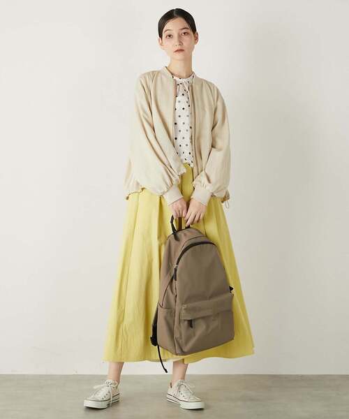 MELROSE claire（メルローズ クレール）の「《追加》【撥水軽量！大人の12ポケットリュック】（バックパック/リュック・レディース・ベージュ/ダークグレー/ブラック・FREE）」の18枚目の写真