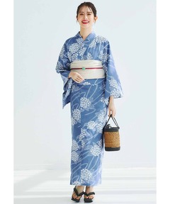IEDIT 二部式セパレート浴衣とへこ帯セット IEDIT 浴衣 IEDIT 着付けいらずでさっと着られる 大人の粋