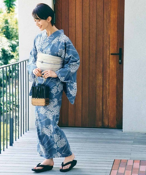 IEDIT 着付けいらずでさっと着られる 大人の粋な二部式浴衣