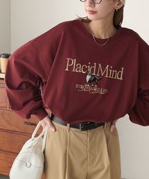DOG刺繍ロンTEE