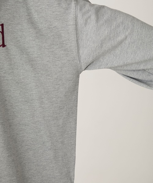 BONLECILL(ボンルシール)の「DOG刺繍ロンTEE(Tシャツ/カットソー・レディース・杢グレー/オフホワイト/ネイビー/レッド/チャコールグレー・FREE)」の11枚目の写真