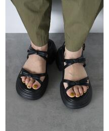 ehka sopo | ナローリボンサンダル(サンダル)