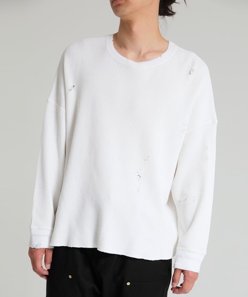 DELUXE（デラックス）の「SAVAGE CONNOR（Tシャツ/カットソー・メンズ・ホワイト/ブラック・LARGE/MEDIUM/X-LARGE/SMALL）」の2枚目の写真