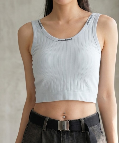 Per sist ence（パーシエンス）の「ロゴ入りタンクブラトップ（タンクトップ・レディース・ホワイト/ブラック/グレー・ONE SIZE）」の3枚目の写真