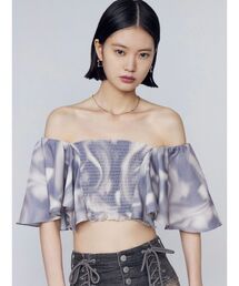 EMODA | ペタルスリーブショートトップ(Tシャツ/カットソー)