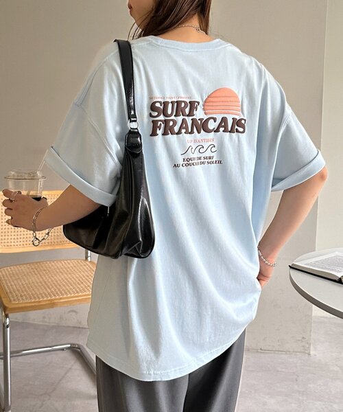 ユニセックス☆サーフ柄【COACH】ロングスリーブ Tシャツ COACH｜【公式】リラックスド グラフィック サーフ Tシャツ