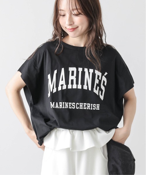 La-gemme(ラジェム)の「カレッジ風ロゴ Tシャツ(Tシャツ/カットソー・レディース・杢グレー/ブラック/ホワイト・フリー)」の17枚目の写真