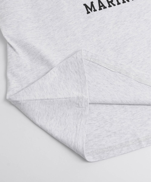 La-gemme(ラジェム)の「カレッジ風ロゴ Tシャツ(Tシャツ/カットソー・レディース・杢グレー/ブラック/ホワイト・フリー)」の4枚目の写真