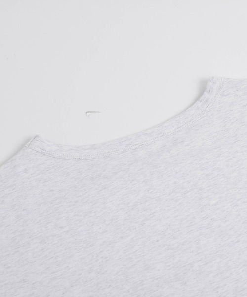 La-gemme(ラジェム)の「カレッジ風ロゴ Tシャツ(Tシャツ/カットソー・レディース・杢グレー/ブラック/ホワイト・フリー)」の5枚目の写真