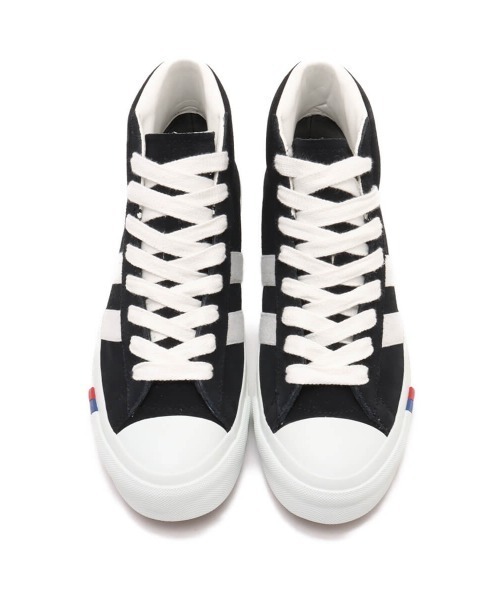 PRO-Keds(プロケッズ)の「PRO-Keds ROYAL PLUS SUEDE HI / プロケッズ ロイヤル プラス スエード ハイ(スニーカー・メンズ・ブラック・25.5cm/26.0cm/26.5cm/27.0cm/27.5cm/28.0cm/28.5cm)」の9枚目の写真