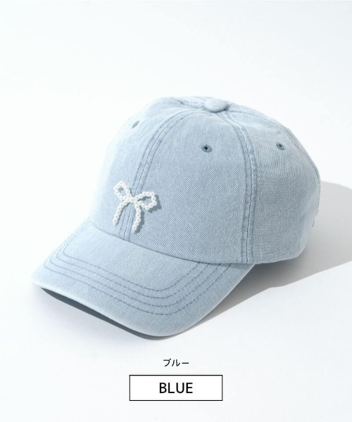flower（フラワー）の「パールリボンキャップ（キャップ・レディース・ブルー/ネイビー・FREE）」の18枚目の写真