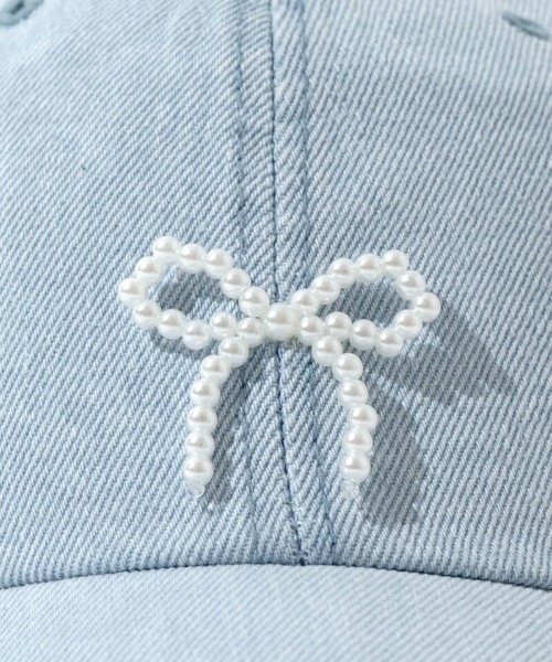flower（フラワー）の「パールリボンキャップ（キャップ・レディース・ブルー/ネイビー・FREE）」の19枚目の写真