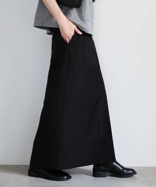 select MOCA(セレクトモカ)の「フェイクレイヤードスリットスカート(スカート・レディース・ブラック/ブラウン・MEDIUM/LARGE)」の17枚目の写真