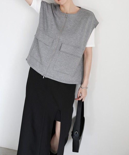 select MOCA(セレクトモカ)の「フェイクレイヤードスリットスカート(スカート・レディース・ブラック/ブラウン・MEDIUM/LARGE)」の19枚目の写真