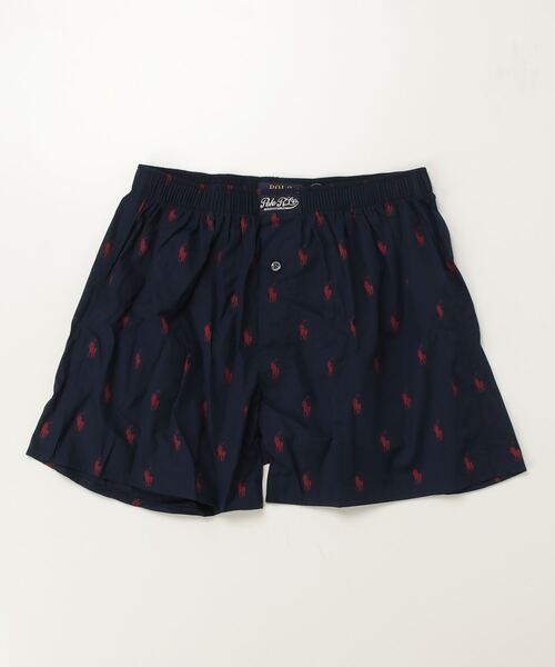 POLO RALPH LAUREN（ポロ ラルフ ローレン）の「【POLO RALPH LAUREN】AOPPプリント 綿 トランクス（トランクス・メンズ・レッド/ネイビー/グリーン・LARGE/MEDIUM/SMALL）」の2枚目の写真