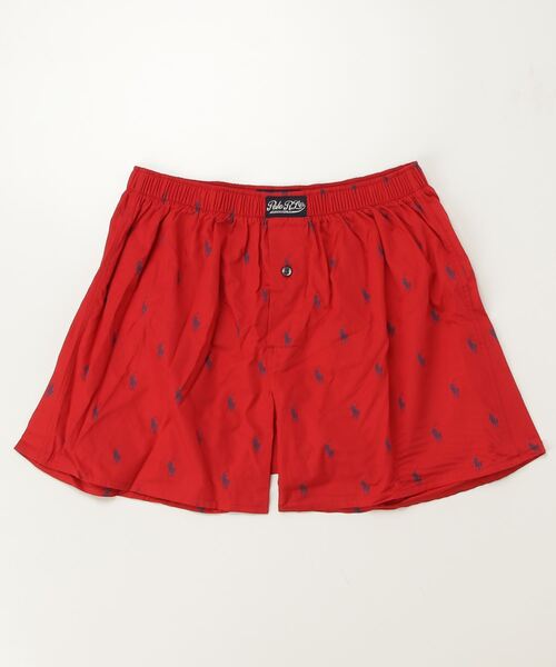 POLO RALPH LAUREN（ポロ ラルフ ローレン）の「【POLO RALPH LAUREN】AOPPプリント 綿 トランクス（トランクス・メンズ・レッド/ネイビー/グリーン・LARGE/MEDIUM/SMALL）」の3枚目の写真