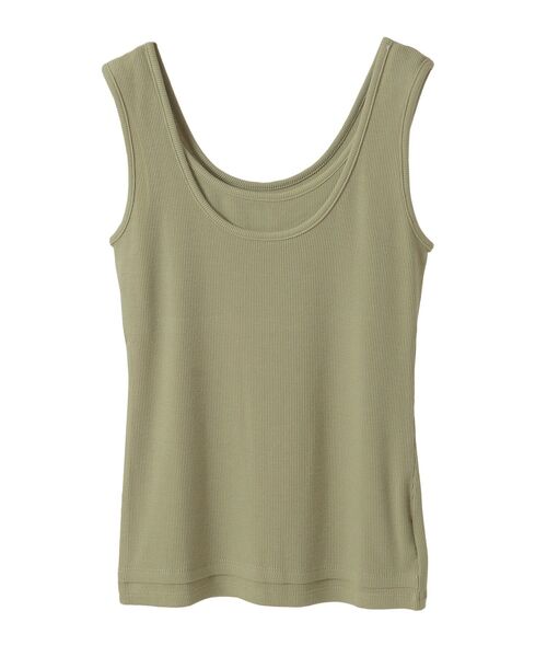 Petit fleur（プチフルール）の「・Petit Fleur レイヤードタンク（タンクトップ・レディース・ブラック/杢グレー/オフホワイト/ピンク/ブラウン/グリーン・FREE）」の5枚目の写真