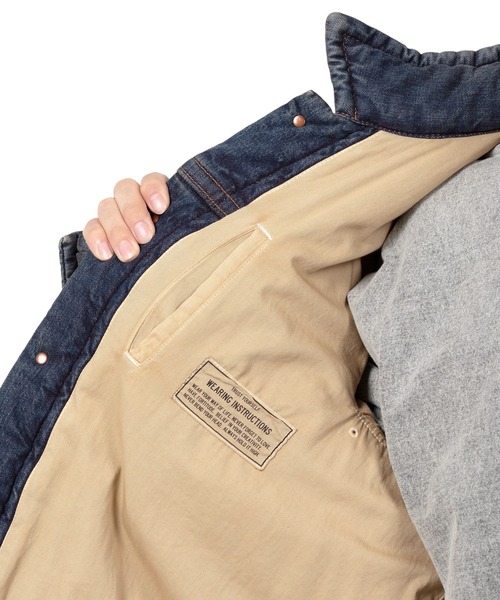 Maison MIHARA YASUHIRO（メゾンミハラヤスヒロ）の「Denim Puffer Jacket（デニムジャケット・メンズ・ブラック/インディゴブルー・44/46/48）」の20枚目の写真