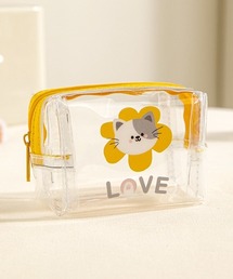 Pochi Pouch（ポチポーチ）の「Pochi Pouch/クリアビニール ポップデザイン ボックス ジップ  ポーチ（ポーチ）」