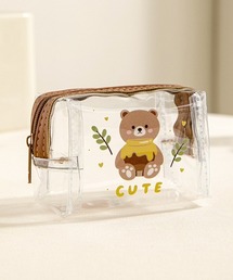 Pochi Pouch（ポチポーチ）の「Pochi Pouch/クリアビニール ポップデザイン ボックス ジップ  ポーチ（ポーチ）」