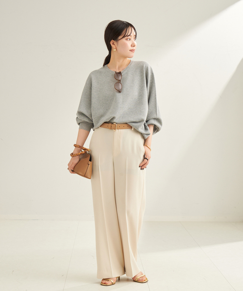 plage（プラージュ）の「《追加》washable straight パンツ 3（スラックス・レディース・ホワイト/ブラウン系その他・38/36/34/32）」の21枚目の写真